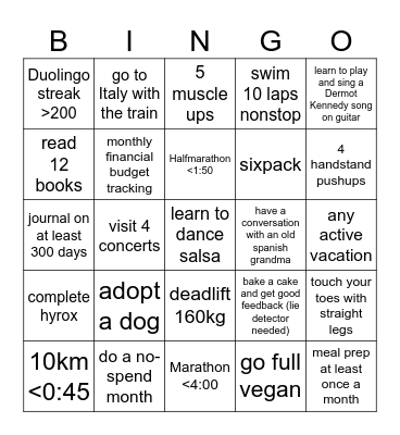 Eugen 2024 Bingo Card