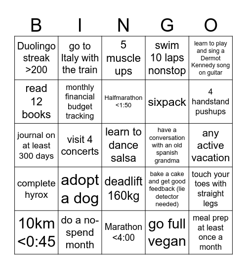 Eugen 2024 Bingo Card