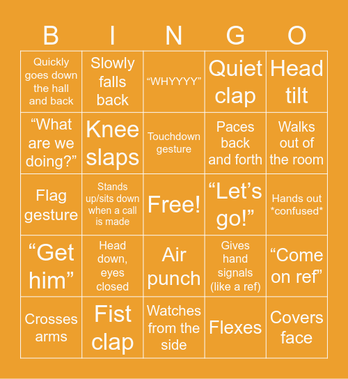 Tennessee Bowl Bingo 🏈 Bingo Card