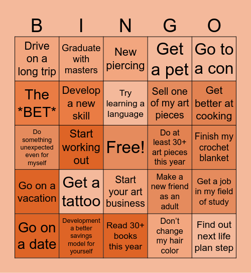 ANDI’S 2024 BINGO Card