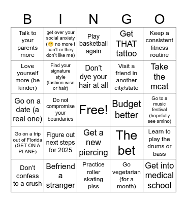 2024 Bingo Card