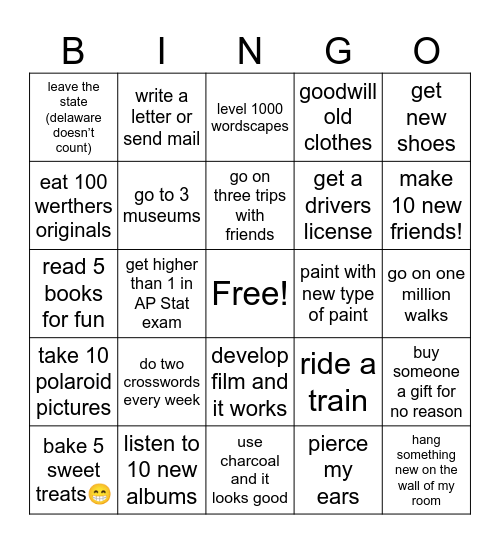 2024😍😻 Bingo Card