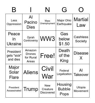 2024 Bingo Card