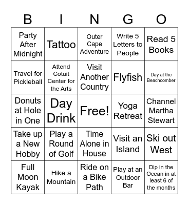 2024 Bingo Card