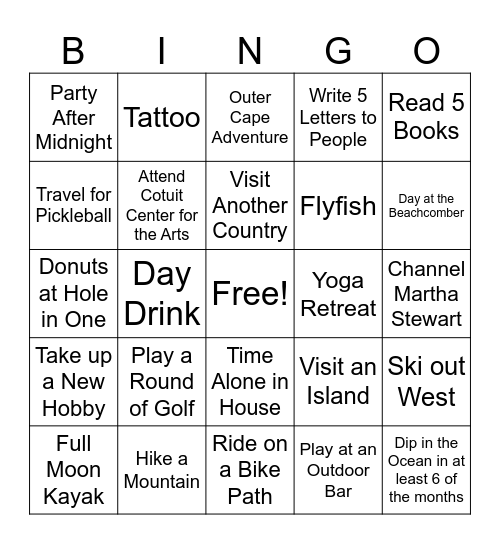 2024 Bingo Card