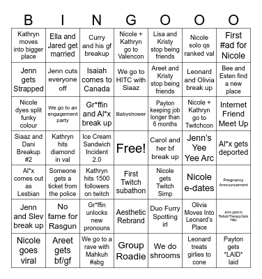 safe space bingo 2024 Bingo Card