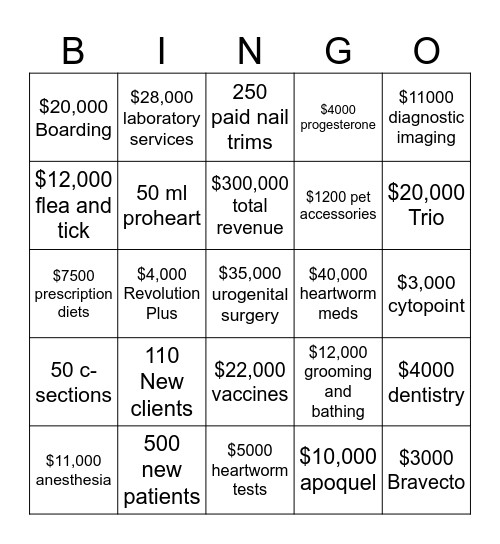 January Bingo Card