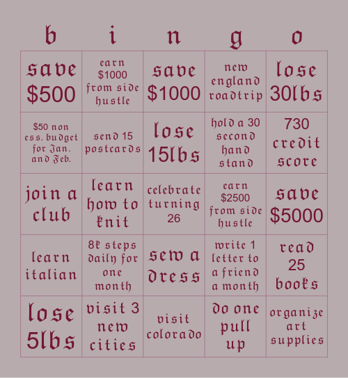 𝔥𝔬𝔱 𝔤𝔦𝔯𝔩 𝔢𝔯𝔞 𝔟𝔦𝔫𝔤𝔬 𝔟𝔬𝔞𝔯𝔡 Bingo Card