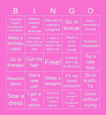 2024 Bingo Card