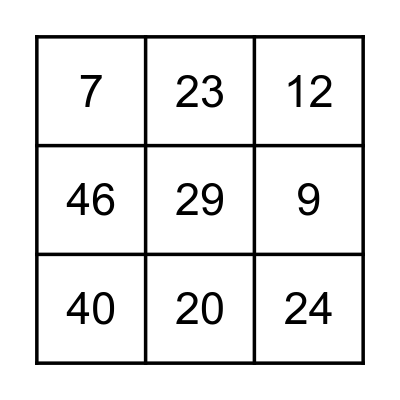 BINGO MUSICAL Bingo Card