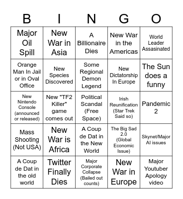2024 Bingo Card