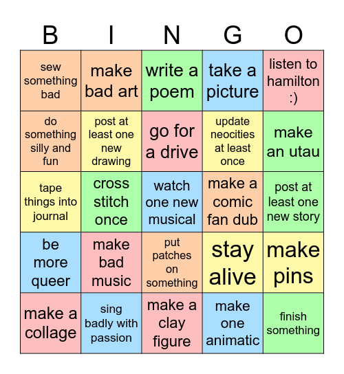 2024 Bingo Card