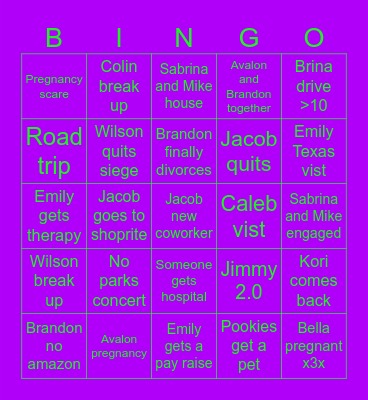 2024 bingo Card