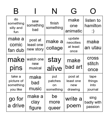 2024 Bingo Card