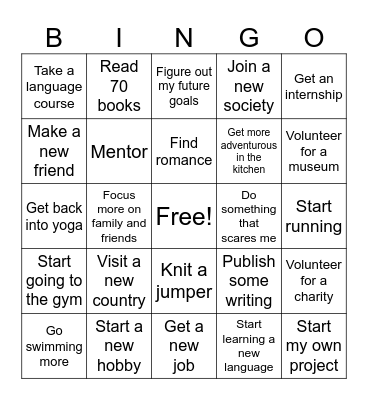 2024 Bingo Card