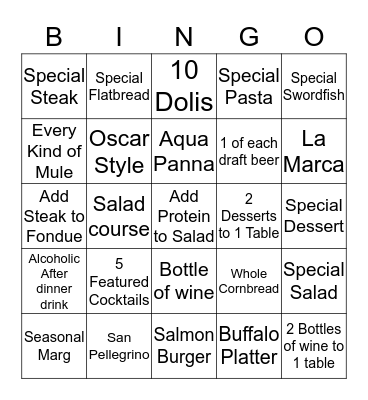 Redstone Bingo Card