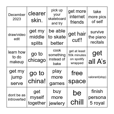 2024 bingo Card