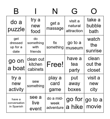 2024 Bingo Card