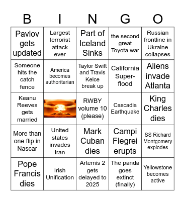 2024 Bingo Card