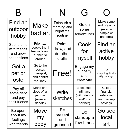 2024 Bingo Card