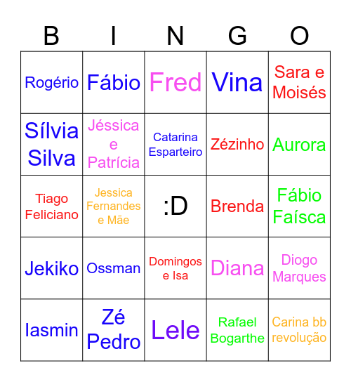 BB Desafio Final 2024 Bingo Card