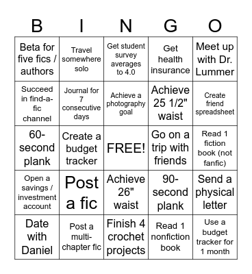 2024 Bingo Card