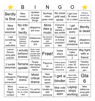 2024 Bingo Card