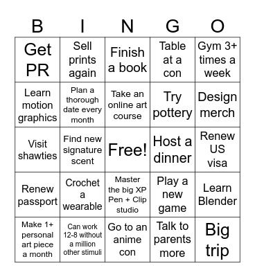 2024 Bingo Card