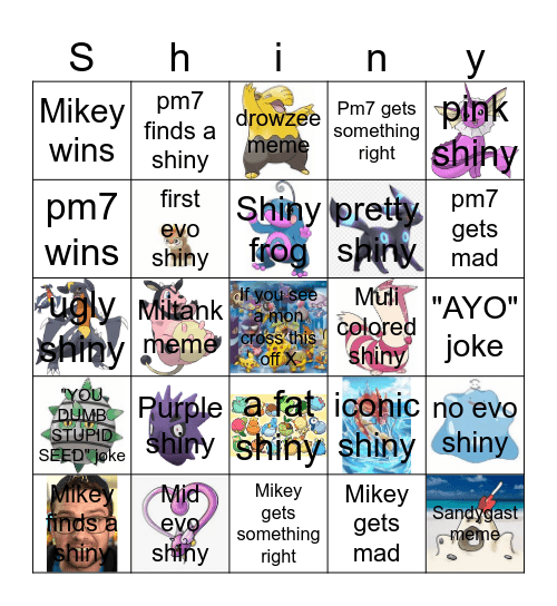 MikaPink2942 Bingo Card