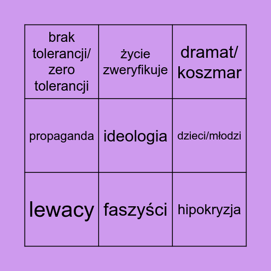 comments under posts on Varia Posnania's social media Bingo Card