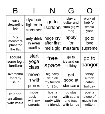 2024 Bingo Card