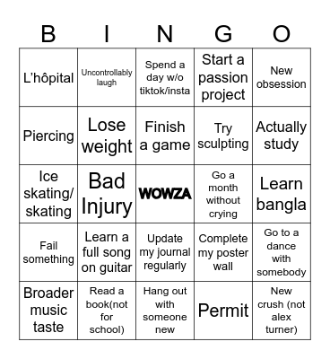 2024 Bingo Card