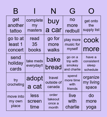 2024 Bingo Card