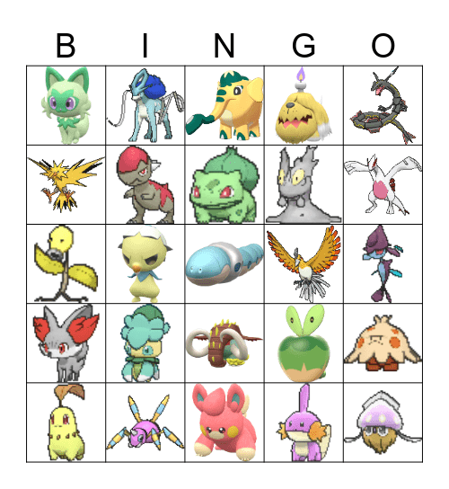Shiny Bingo 2024 Bingo Card