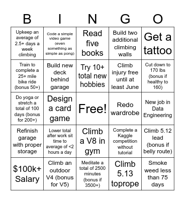 2024 Bingo Card