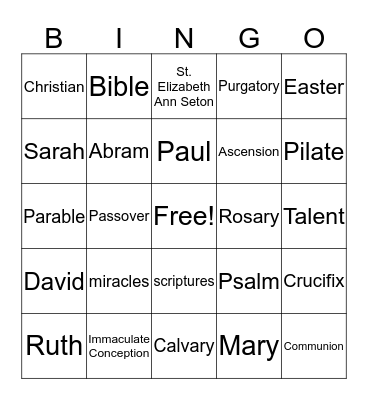 Last Day Bingo Card