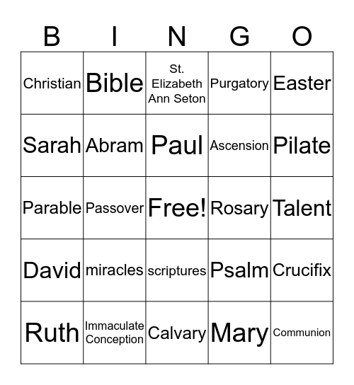 Last Day Bingo Card