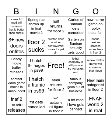 2024 Bingo Card