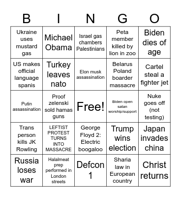 2024 bingo Card