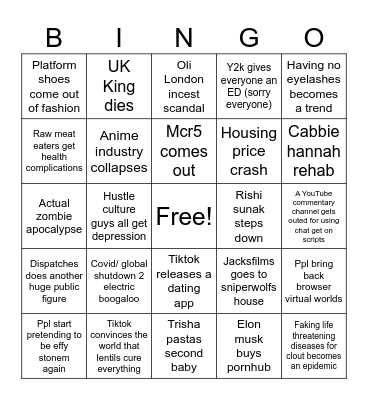 2024 Bingo Card