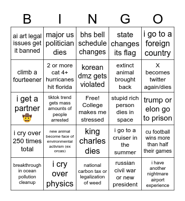 2024 Bingo Card