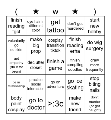 2024 Bingo Card