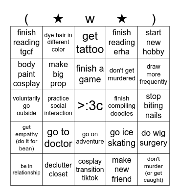 2024 Bingo Card