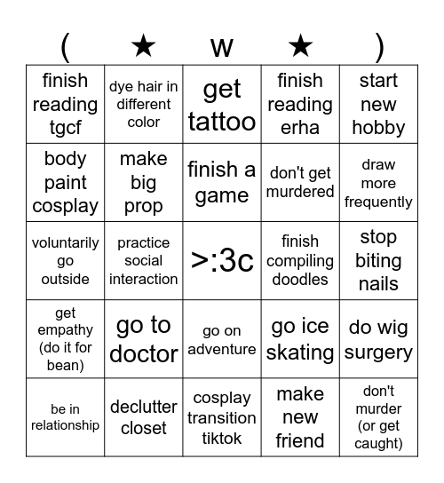 2024 Bingo Card