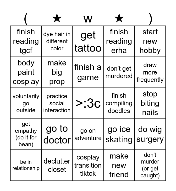 2024 Bingo Card   2024 