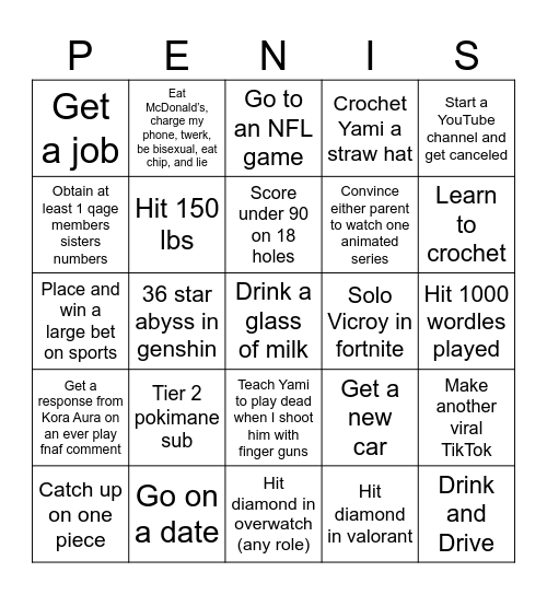 2024 Bingo Card