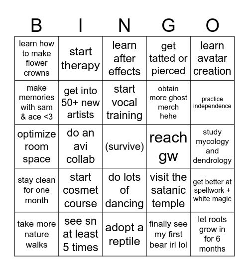 🪬🗝️ 2024 🗝️🪬 Bingo Card