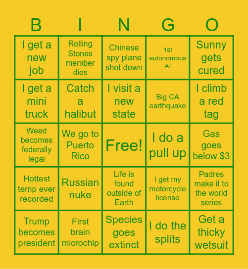 2024 Bingo Card