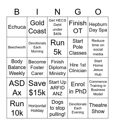 2024! Bingo Card