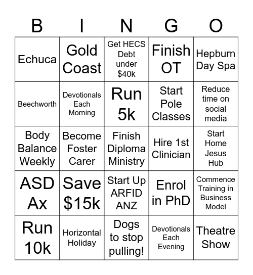 2024! Bingo Card